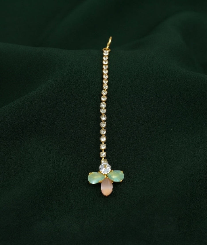Gold-Plated Maang Tikka Head Jewellery