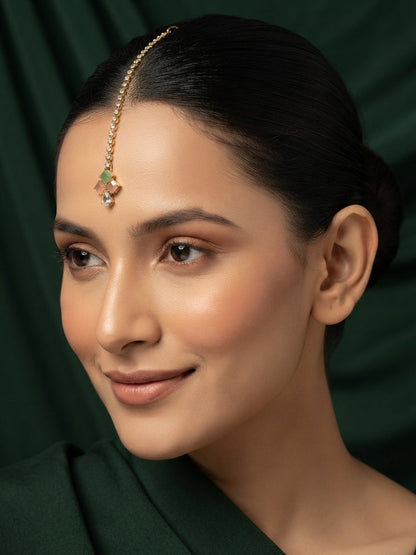 Gold-Plated Maang Tikka Head Jewellery
