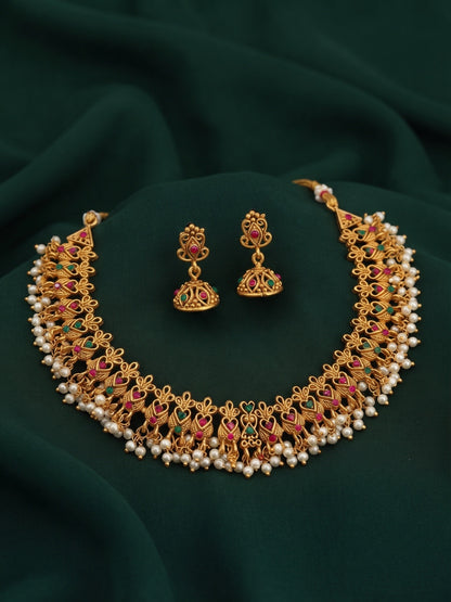 Women Gold Plated Traditional Jewellery Set