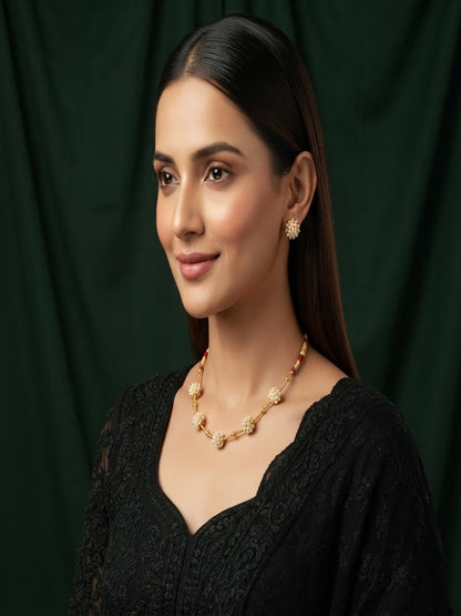 Gold Plated Unique Style Jewellery Set