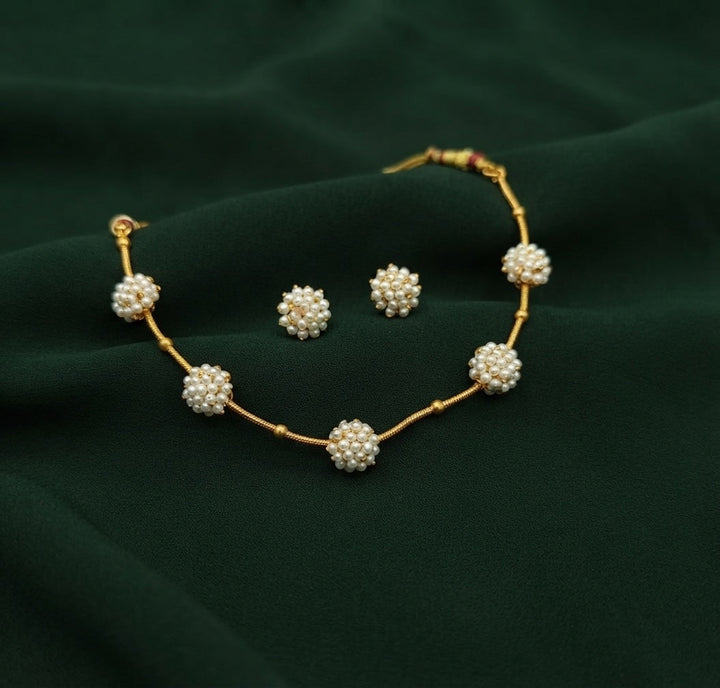 Gold Plated Unique Style Jewellery Set