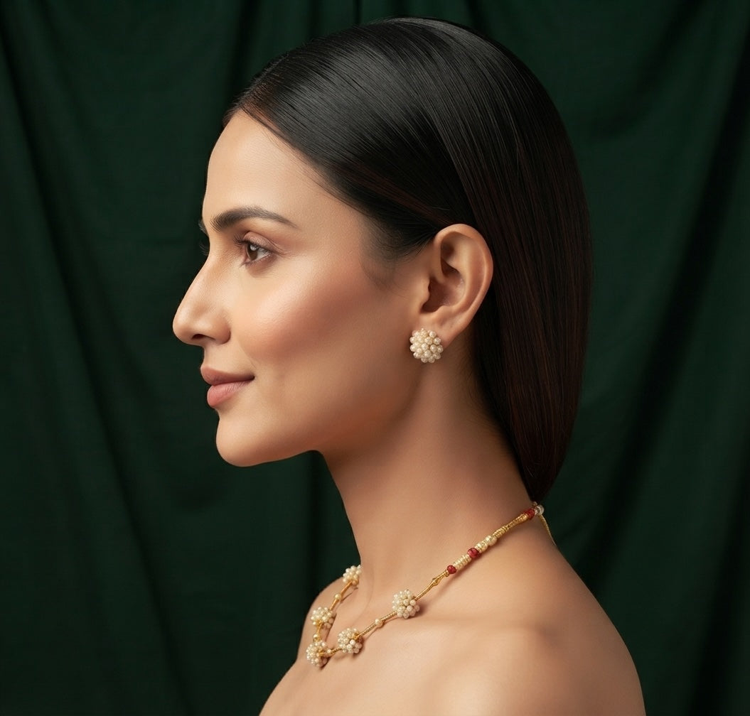 Gold Plated Unique Style Jewellery Set