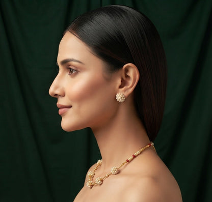 Gold Plated Unique Style Jewellery Set