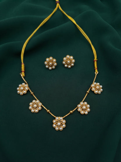 Women Gold Plated Minimal Jewellery Set