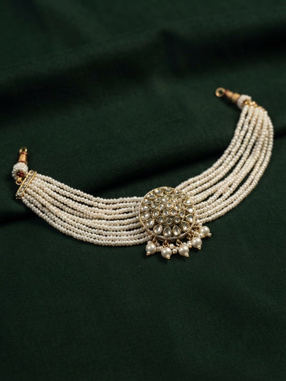 Beautiful Pearls Statement Chokar set With Studs