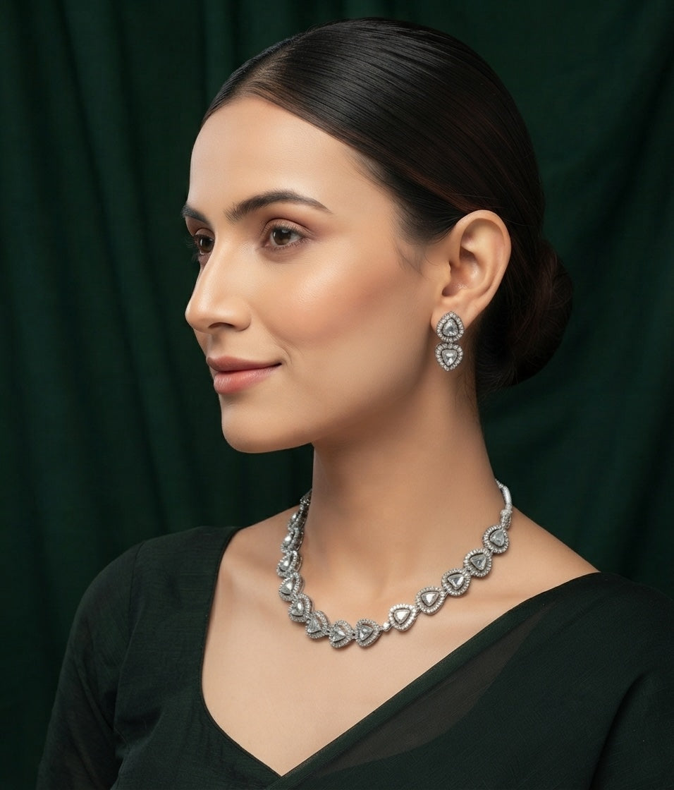 Women American Daimond Jewellery Set
