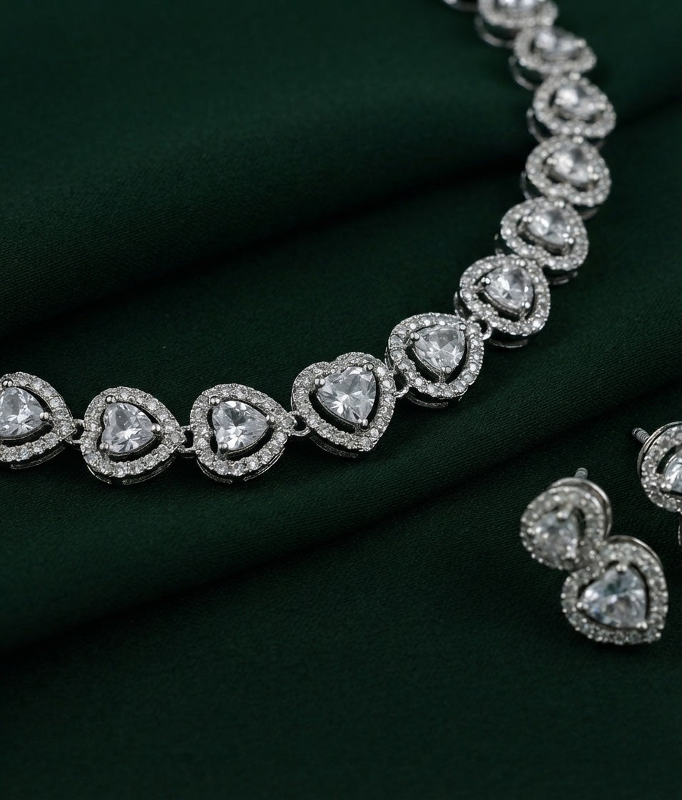 Women American Daimond Jewellery Set