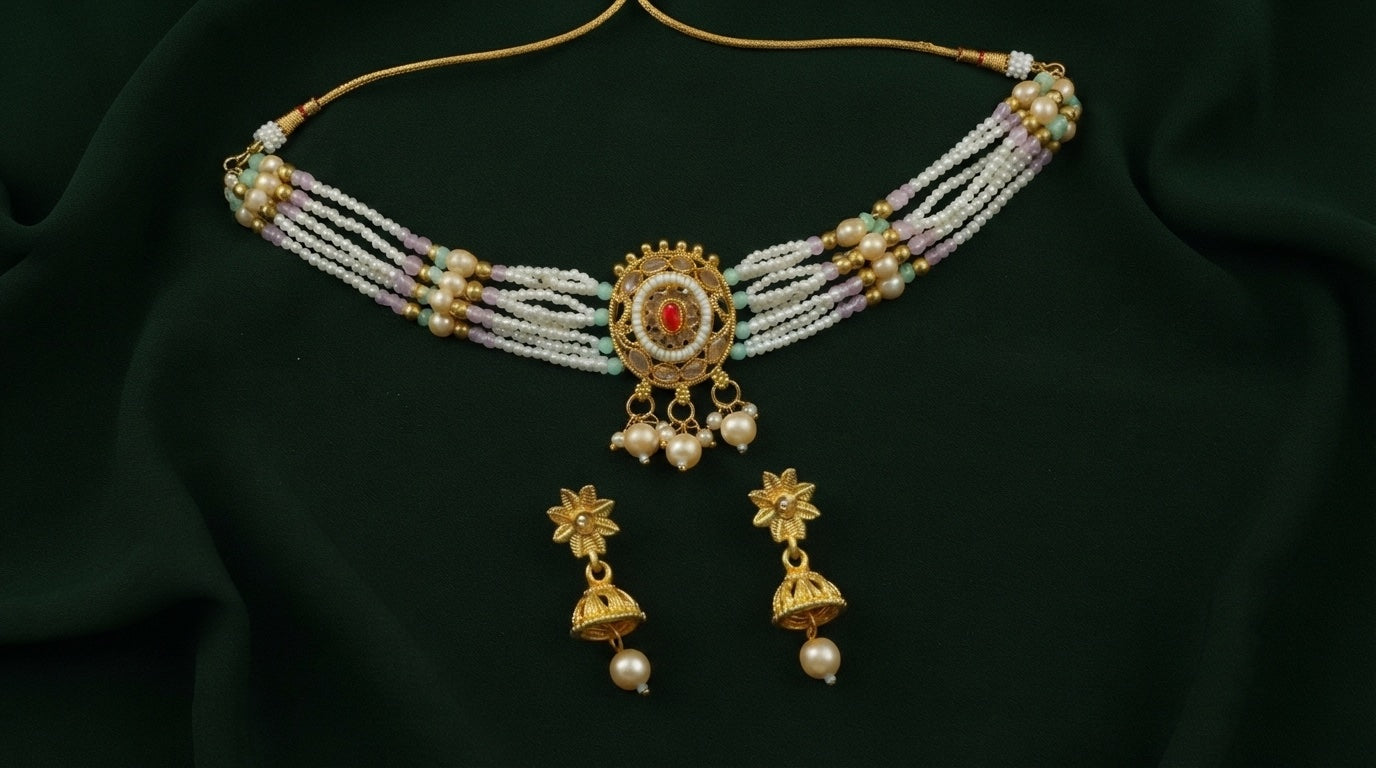 Women Gold Plated Traditional Jewellery Set