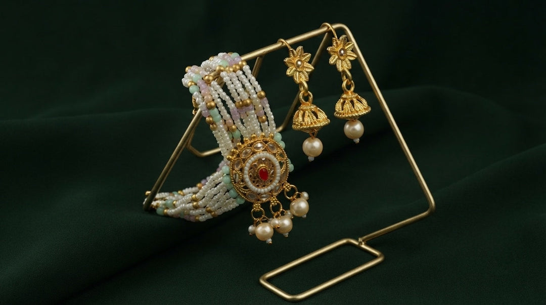 Women Gold Plated Traditional Jewellery Set