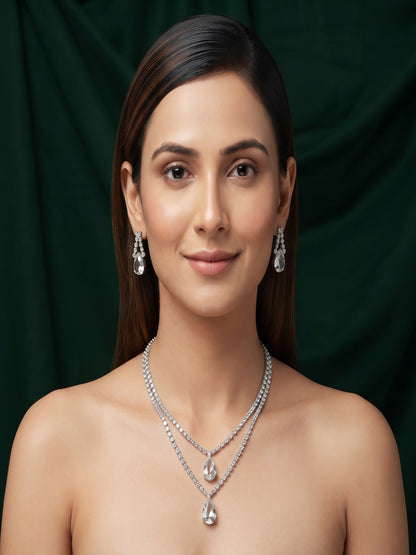 Women American Daimond Jewellery Set