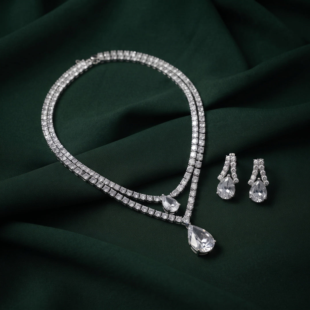 Women American Daimond Jewellery Set