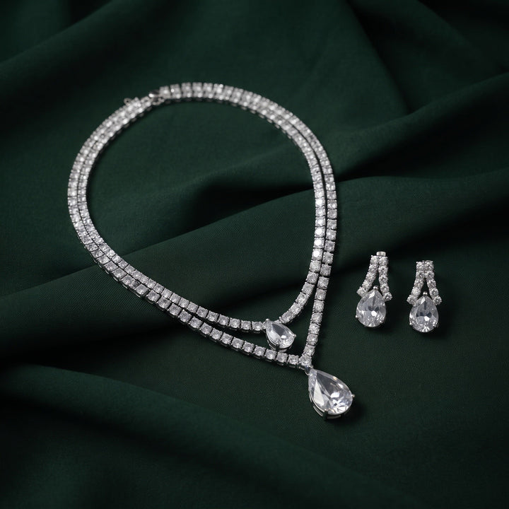Women American Daimond Jewellery Set