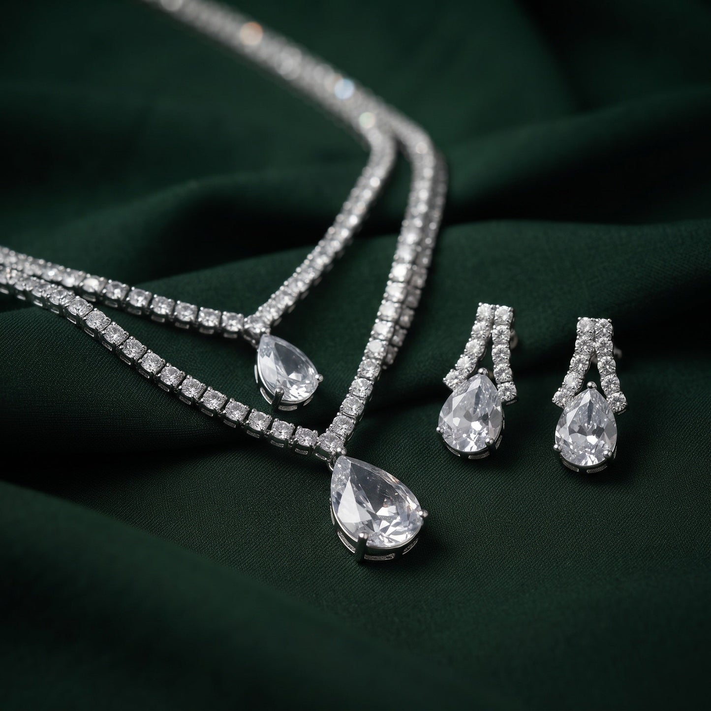 Women American Daimond Jewellery Set