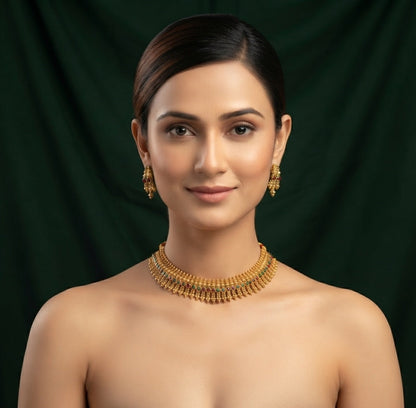 Women Gold Plated Traditional Jewellery Set