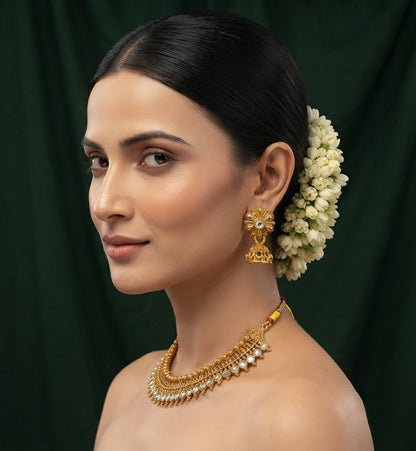 Women Gold Plated Traditional Jewellery Set