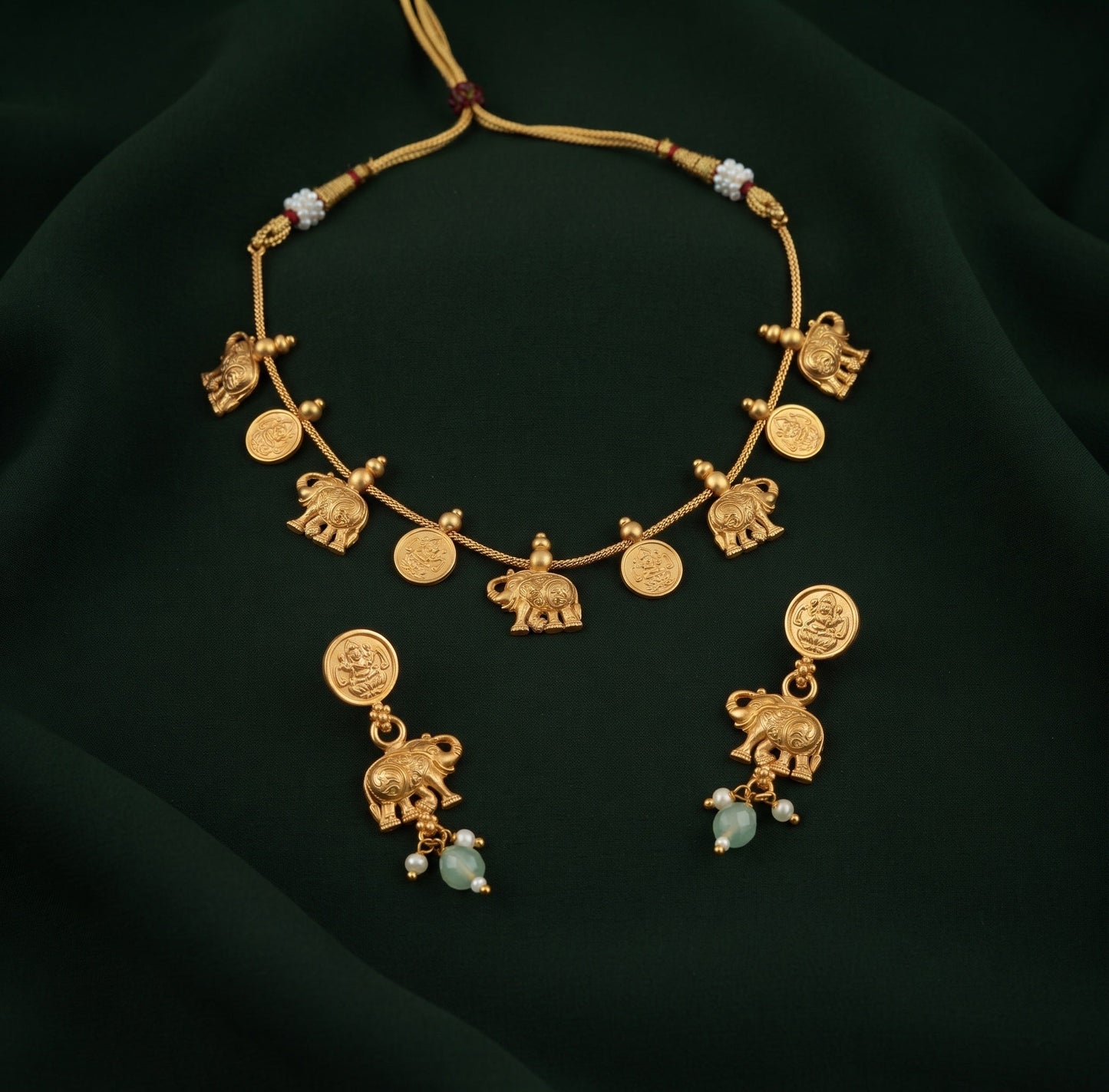 Gold Plated Traditional Jewellery Set