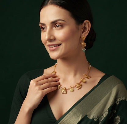 Gold Plated Traditional Jewellery Set