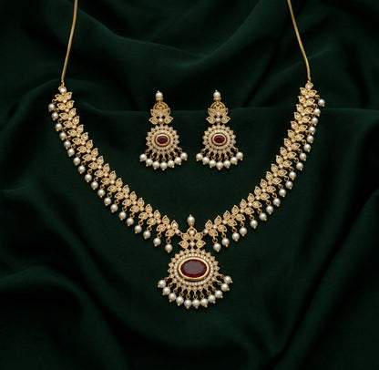 Gold Plated Traditional Jewellery Set