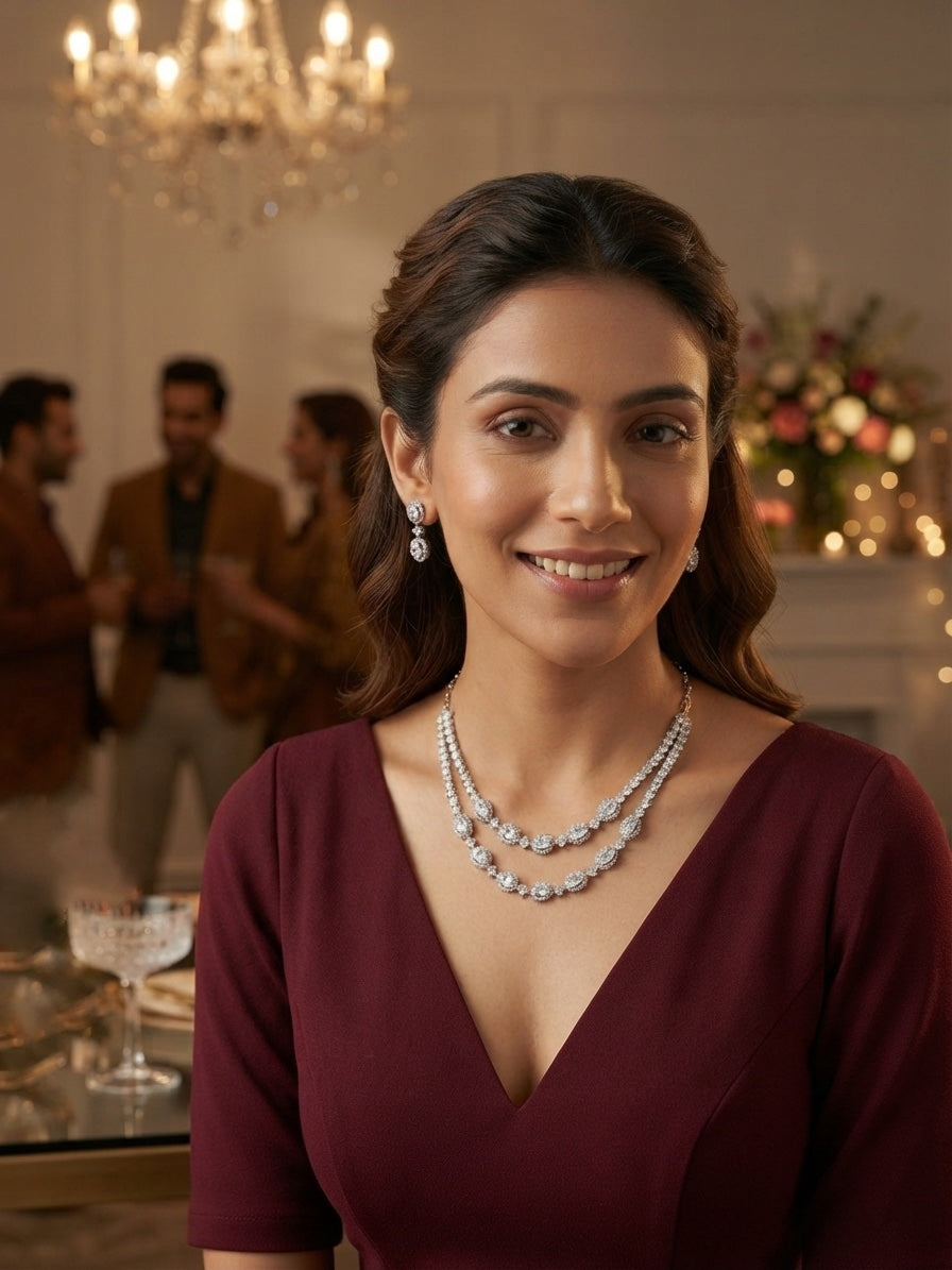 American Daimond Jewellery Set