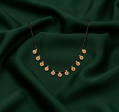 Premium Gold-Toned Zircon Mangalsutra For Women