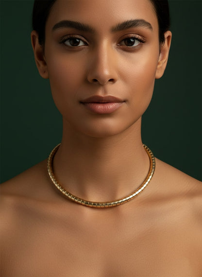 Coiled Adjustable Choker Necklace