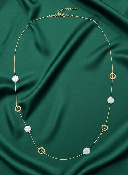 Antique Necklace With Beautiful Rings & Beads