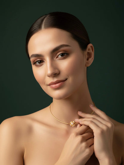 Gold Plated Neck Band Necklace