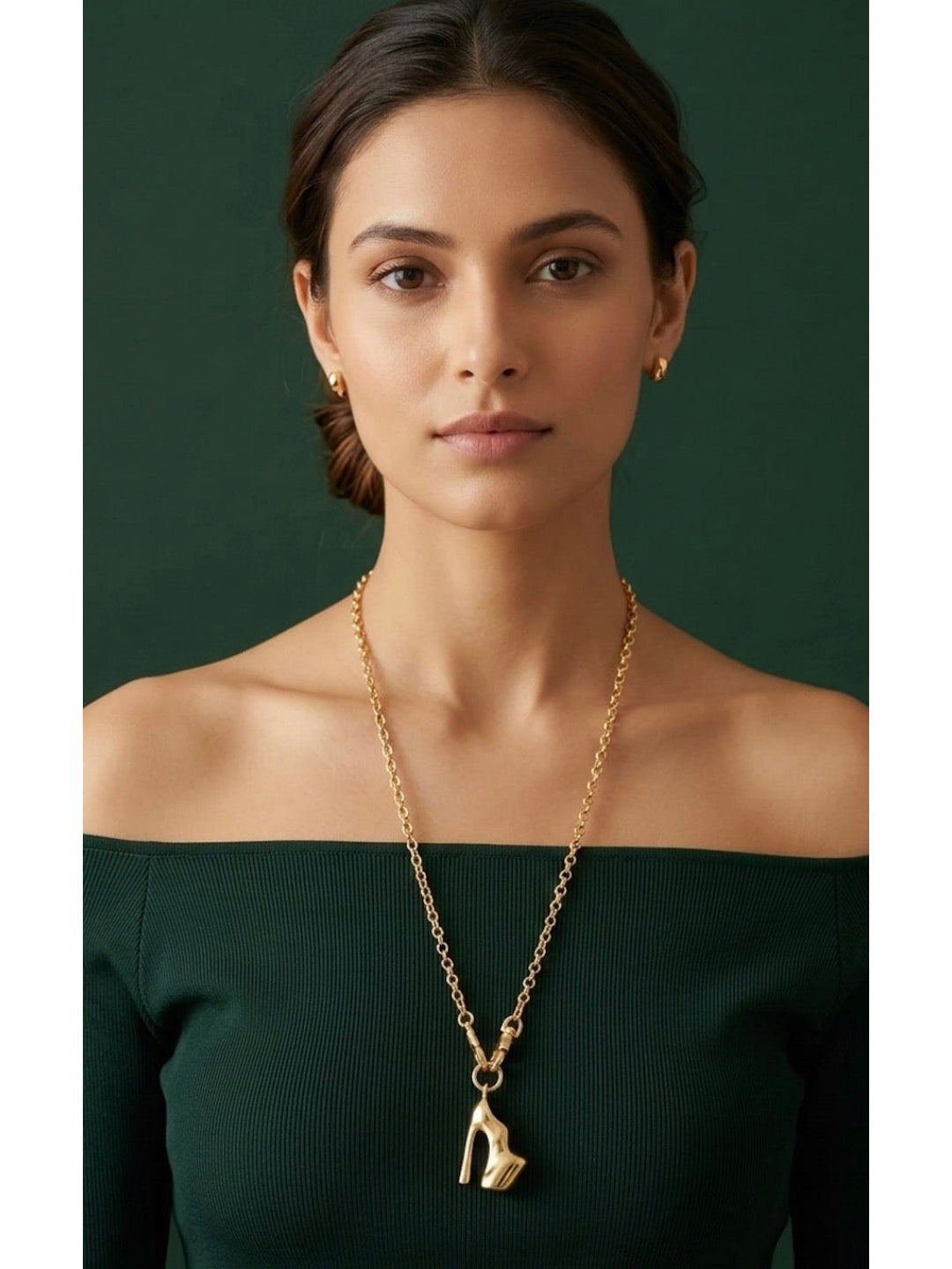Gold Plated Trendy Design Necklace