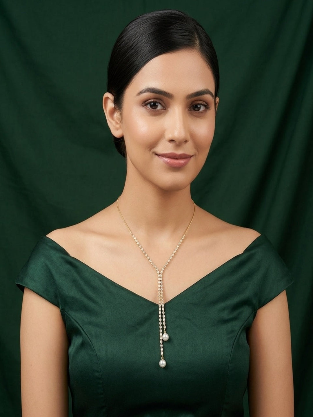 Women Gold-Plated Fancy Beaded Trendy Necklace