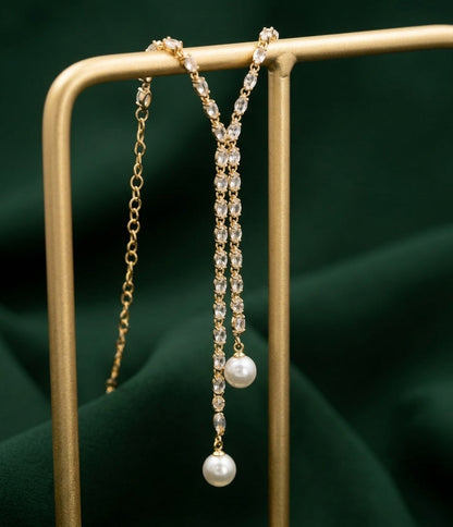 Women Gold-Plated Fancy Beaded Trendy Necklace
