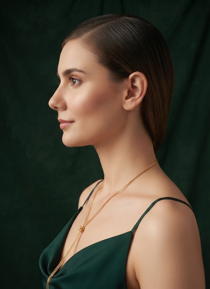 Women Gold-Plated Fancy Chain Trendy Necklace