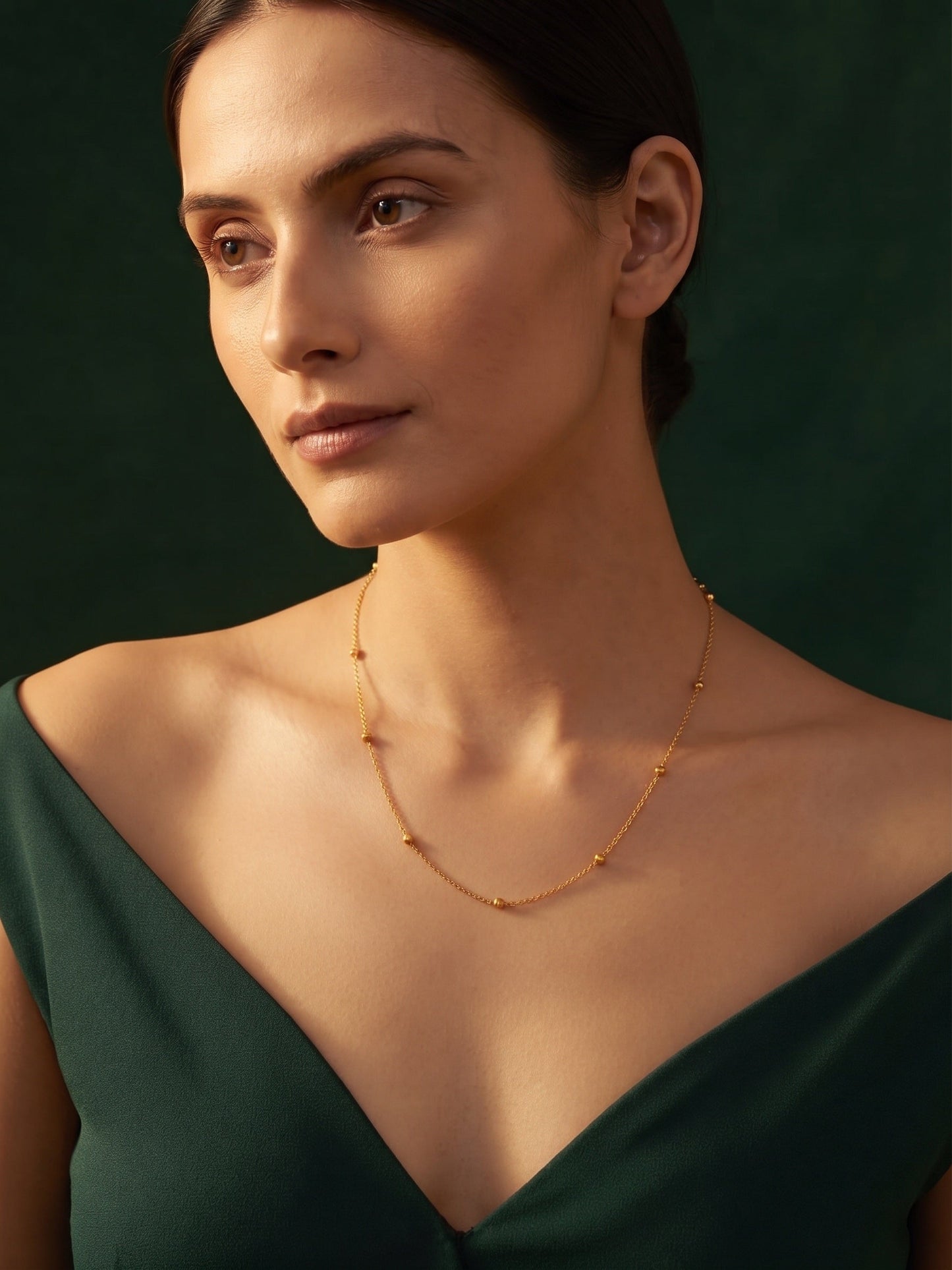 Women Gold-Plated Fancy Chain Trendy Necklace