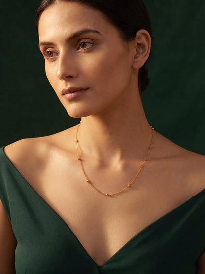 Women Gold-Plated Fancy Chain Trendy Necklace