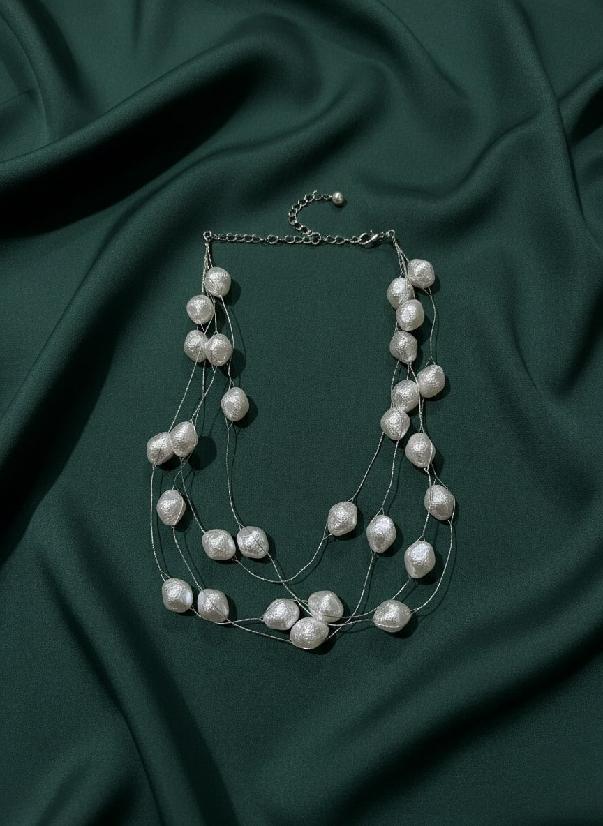 Antique Pearls Layered Necklace