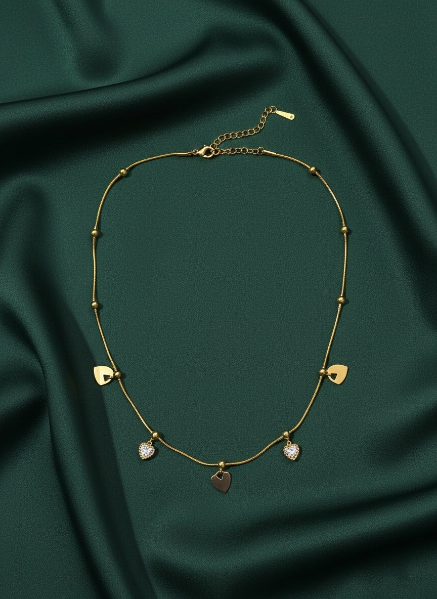 Fancy Chain With Beautiful Hearts