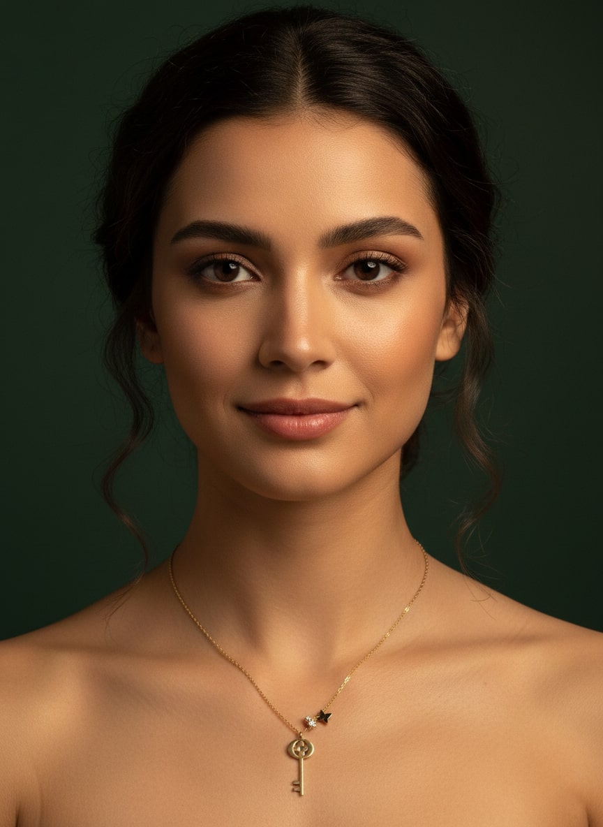 Trendy Stylish Key Pendant with Chain