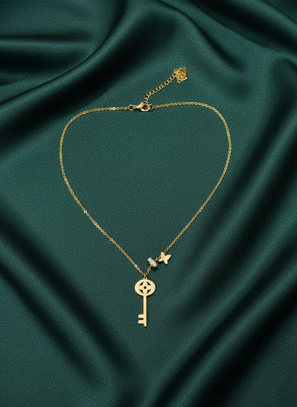 Trendy Stylish Key Pendant with Chain