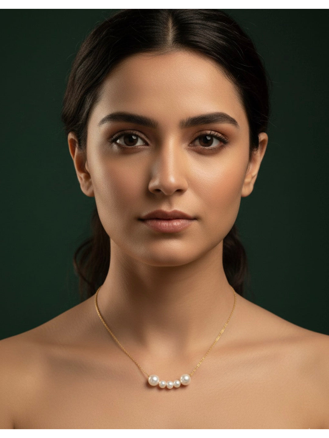 Golden Chain With Beautiful Pearls
