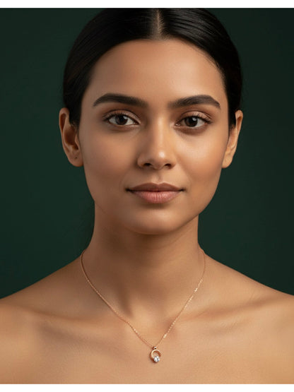 Rose Gold Chain With Beautiful Pandent