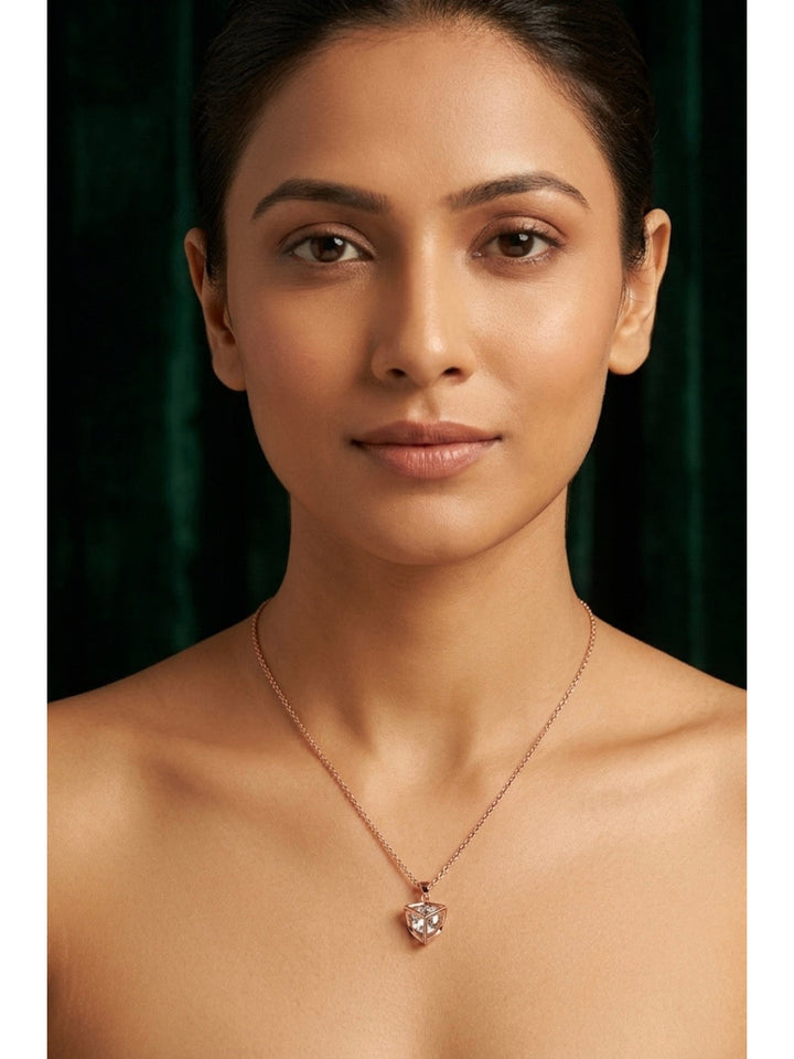 Rose Gold Plated Chain With Pendant