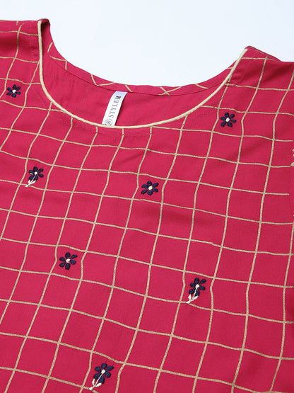 Printed Rayon Flared Kurta (Pre-Order)