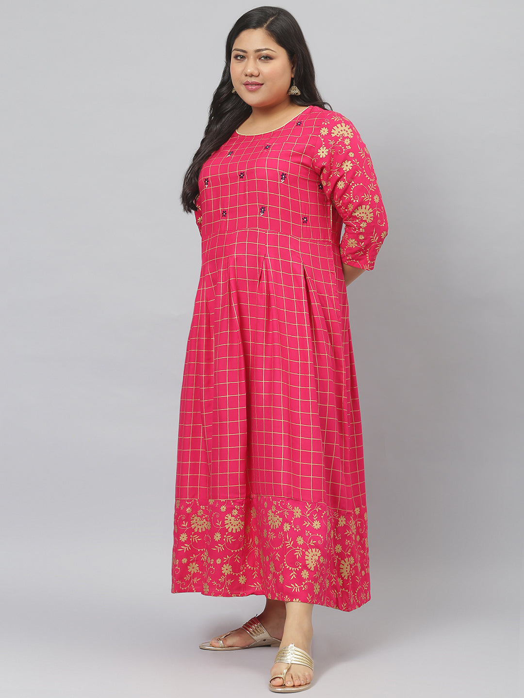 Printed Rayon Flared Kurta (Pre-Order)