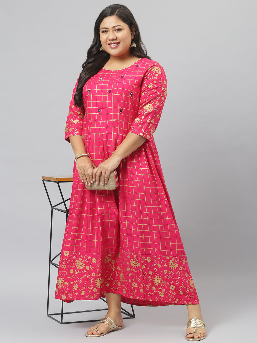 Printed Rayon Flared Kurta (Pre-Order)