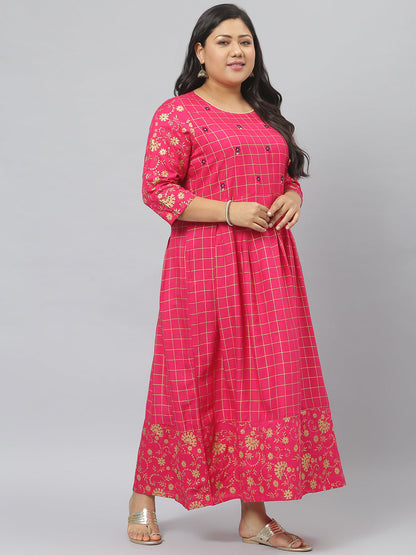Printed Rayon Flared Kurta (Pre-Order)