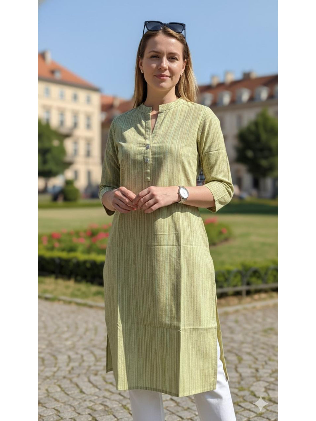 Cotton Kurti With One Pocket