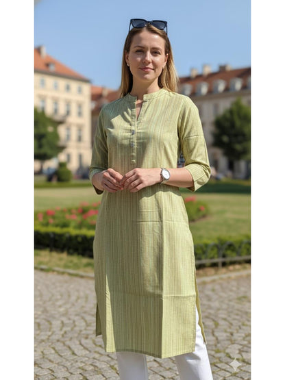 Cotton Kurti With One Pocket