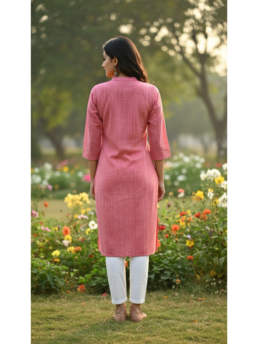 Cotton Kurti With One Pocket