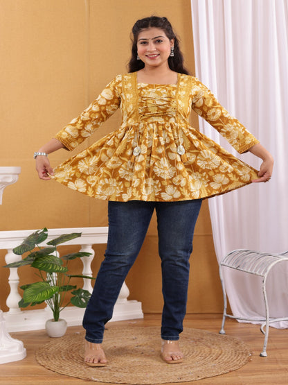 Kbz cotton printed top – wholesale manufacturer & exporter from India