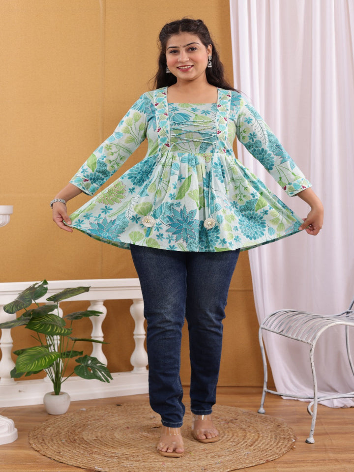 Kbz cotton printed top – wholesale manufacturer &amp; exporter from India