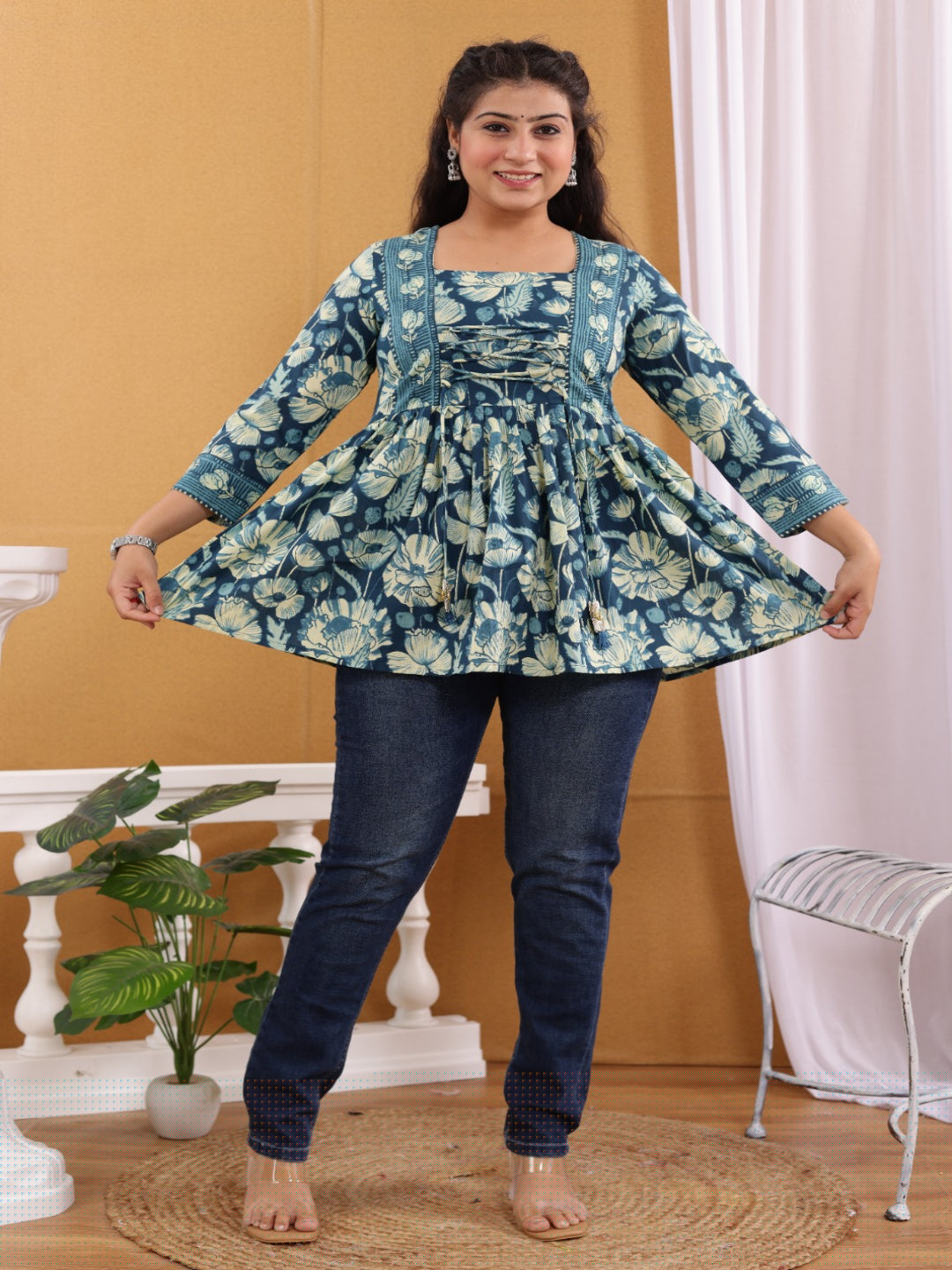 Kbz cotton printed top – wholesale manufacturer & exporter from India